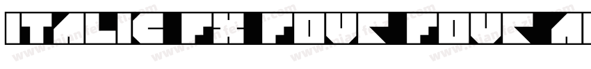 Italic FX four four adjust字体转换